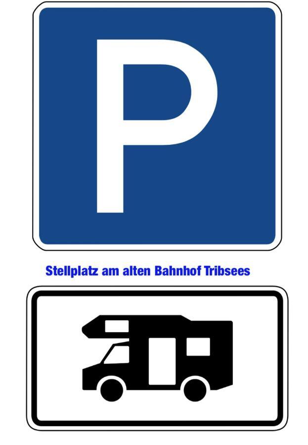 Stellplatz Am Alten Bahnhof Hotel Tribsees Exterior photo